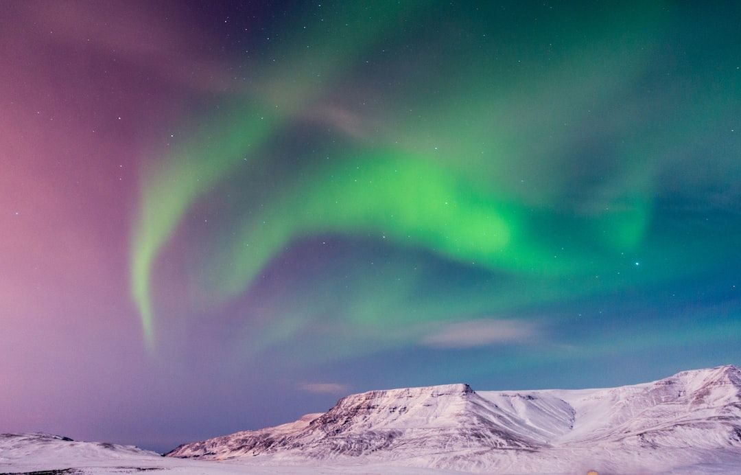 Northern lights, separately in Reykjavik